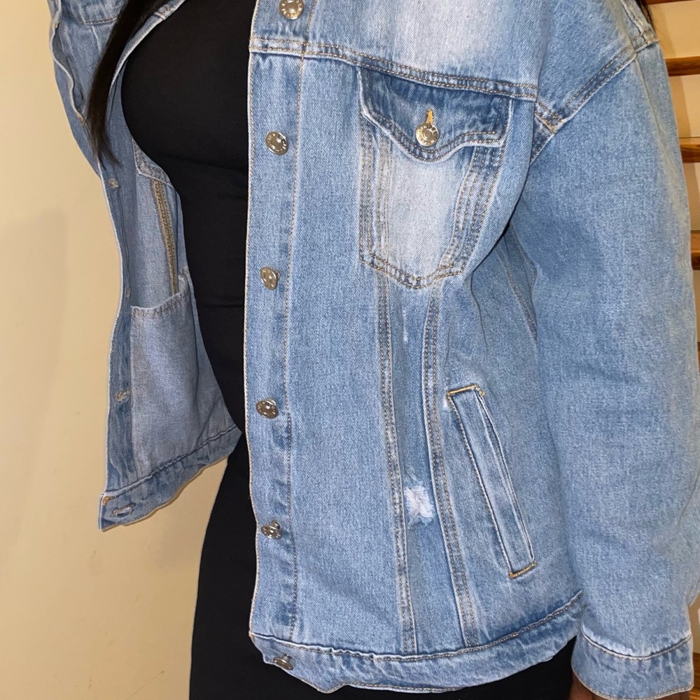 Stylish Light Blue Denim Jacket